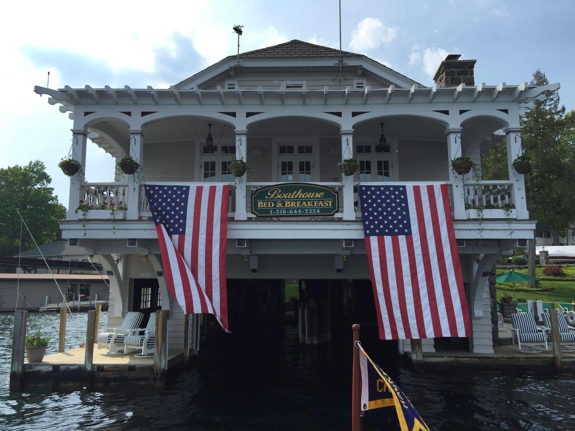 Lake George Boathouse Waterfront Lodging Bolton Landing Exteriör bild