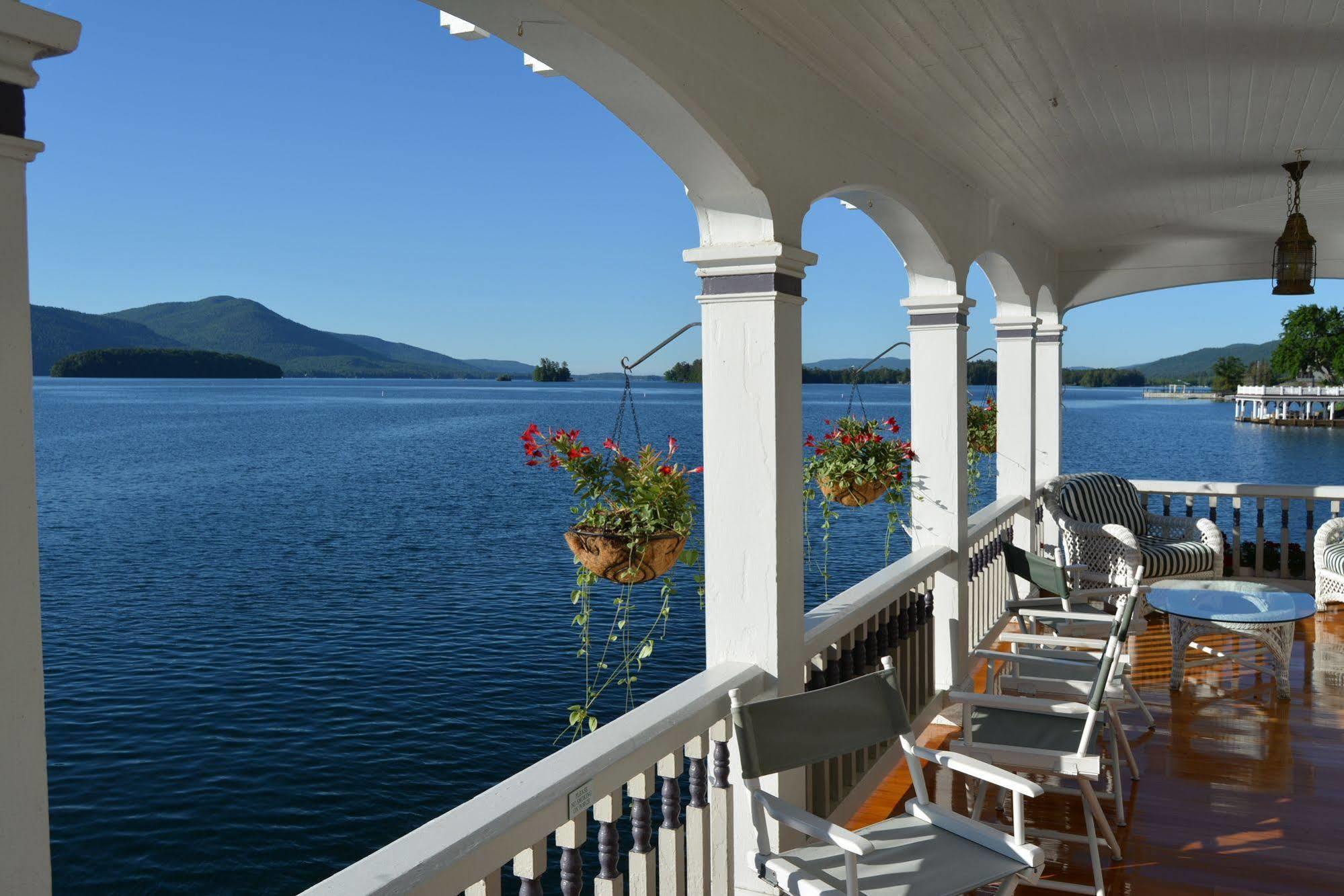Lake George Boathouse Waterfront Lodging Bolton Landing Exteriör bild