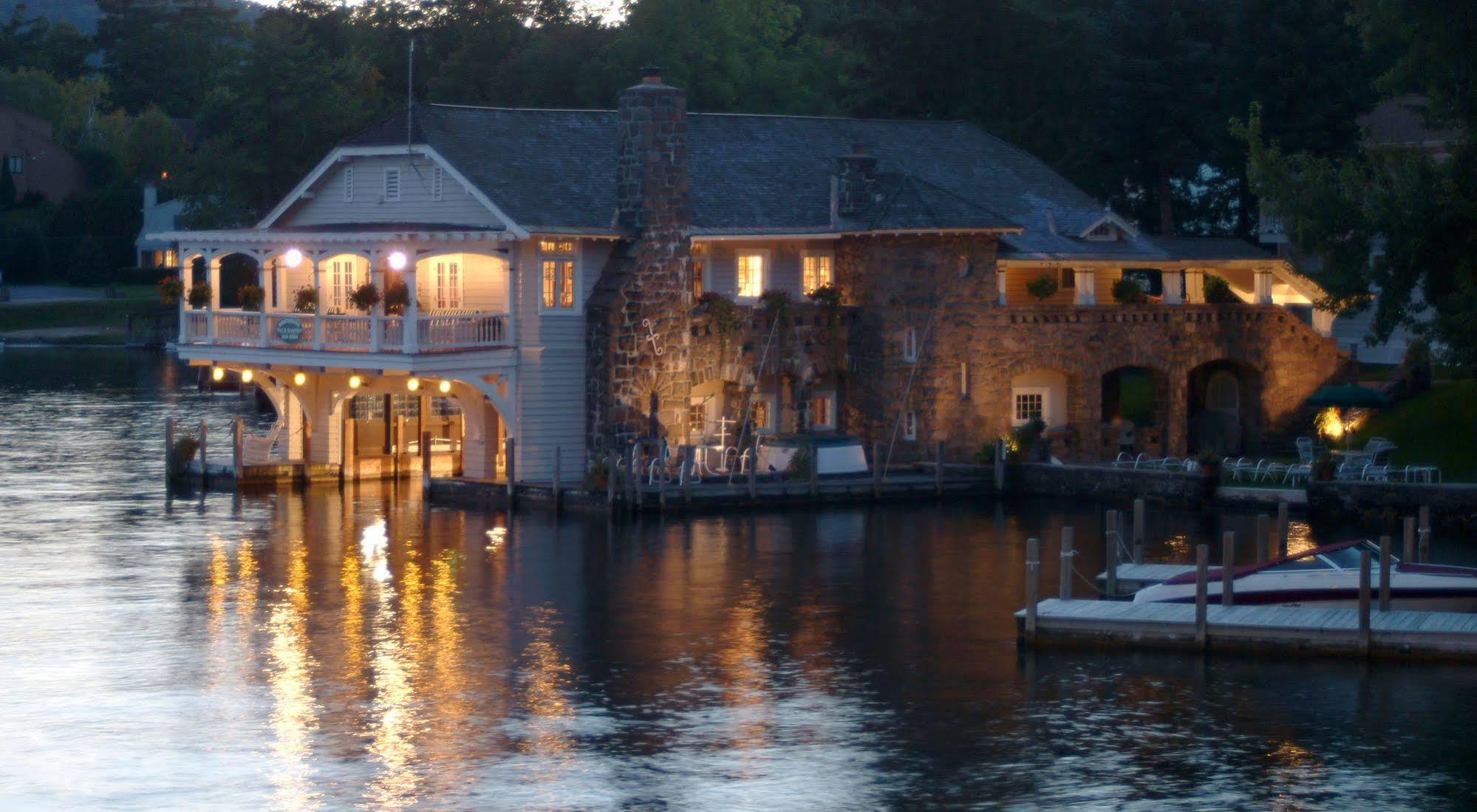Lake George Boathouse Waterfront Lodging Bolton Landing Exteriör bild